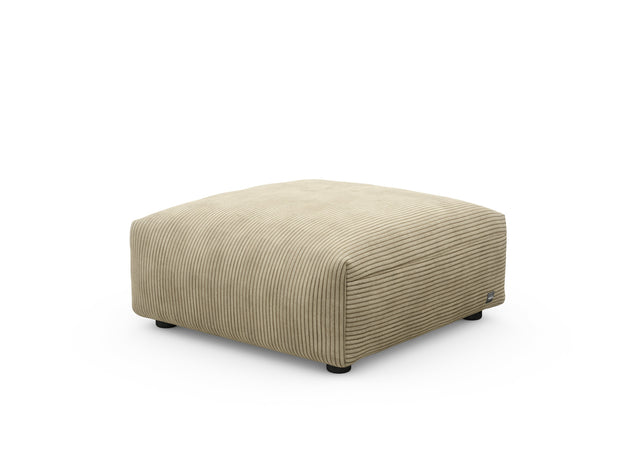 sofa seat cover - cord velour - khaki - 84cm x 84cm