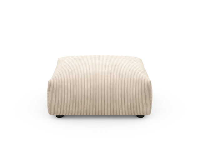 sofa seat cover - cord velour - sand - 84cm x 84cm