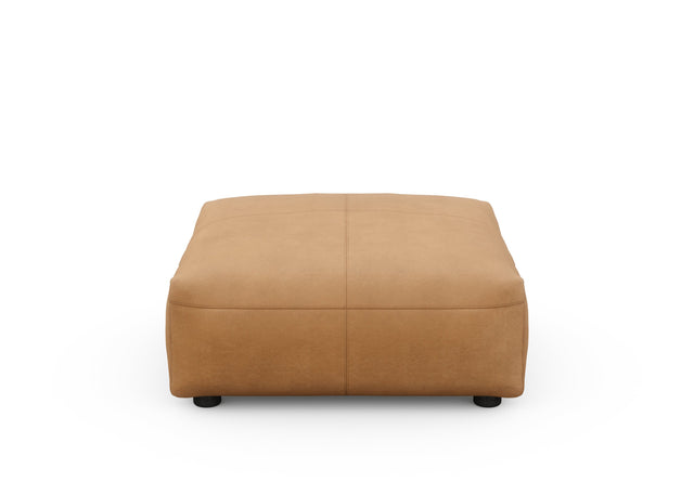 sofa seat cover - leather - brown - 84cm x 84cm