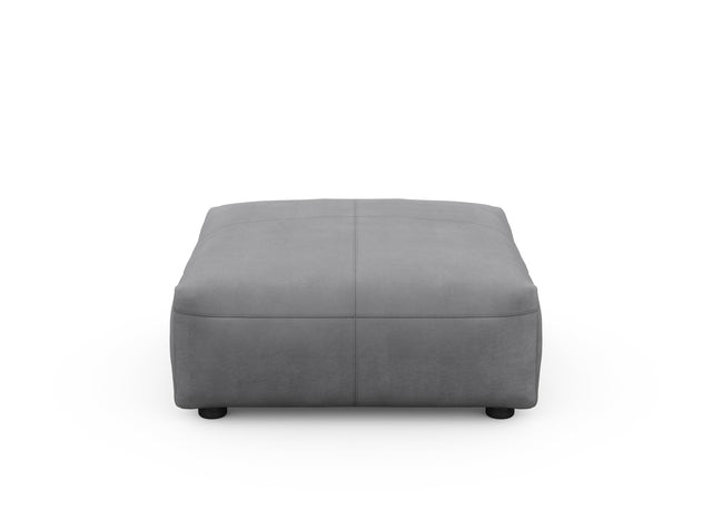 sofa seat cover - leather - dark grey - 84cm x 84cm