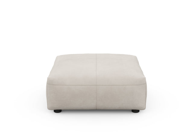 sofa seat cover - leather - light grey - 84cm x 84cm