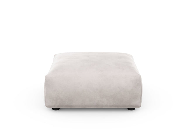 sofa seat cover - velvet - light grey - 84cm x 84cm