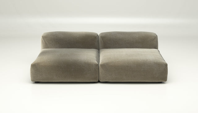 vetsak | Sofa Set 01 Large - cord velour - khaki | Sofa Modulable | 3.5 Places