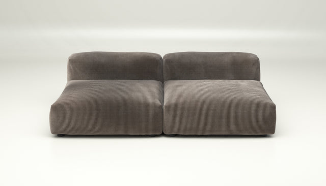 vetsak | Sofa Set 01 Large - cord velour - mocha | Sofa Modulable | 3.5 Places