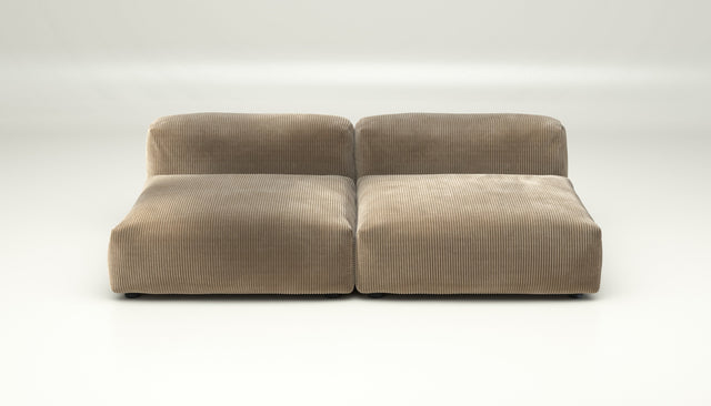 vetsak | Sofa Set 01 Large - cord velour - sand | Sofa Modulable | 3.5 Places