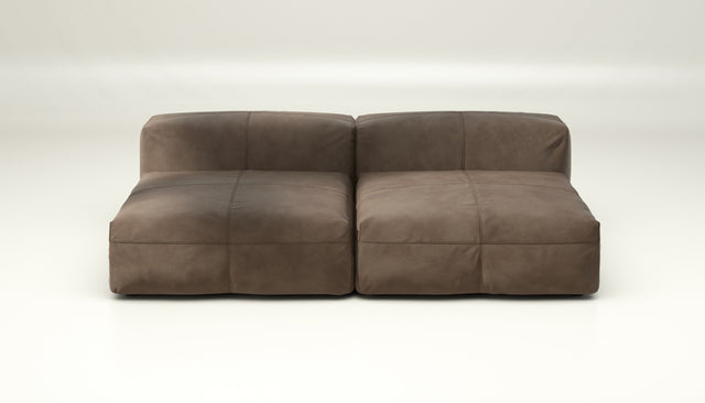 vetsak | Sofa Set 01 Large - leather - cacao | Sofa Modulable | 3.5 Places