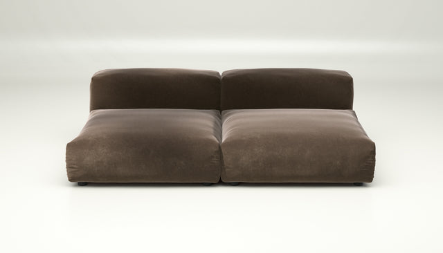 vetsak | Sofa Set 01 Large - suave - espresso | Sofa Modulable | 3.5 Places