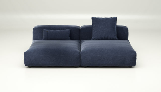 vetsak | Sofa Set 01 Large - suave - navy | Sofa Modulable | 3.5 Places
