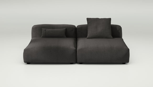 vetsak | Sofa Set 01 Large - Herringbone - Dark Grey | Modular Sofa | 3.5 Seater