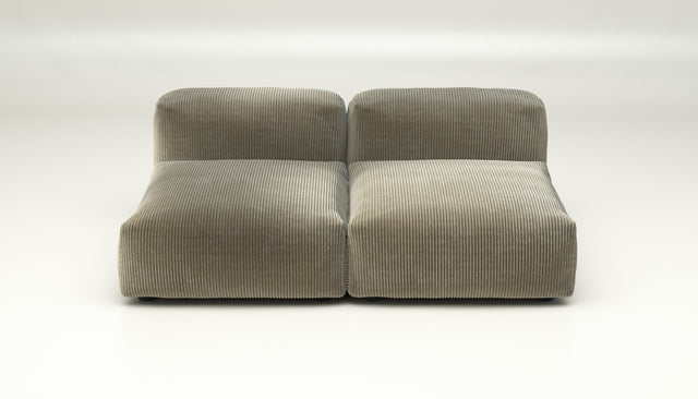 vetsak | Sofa Set 01 Medium - cord velour - khaki | Sofa Modulable | 2.5 Places
