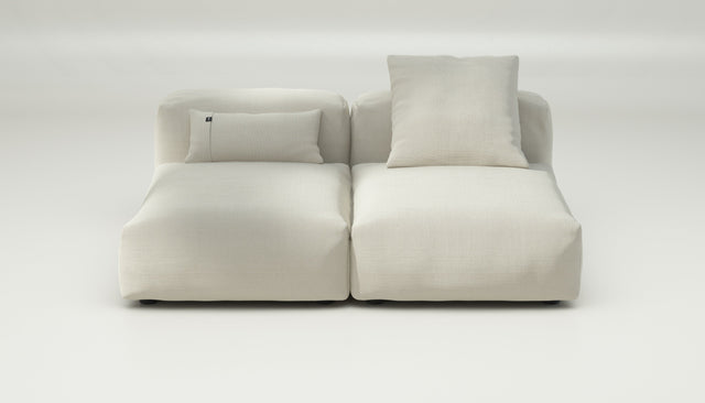 vetsak | Sofa Set 01 Medium - pique - creme | Sofa Modulable | 2.5 Places