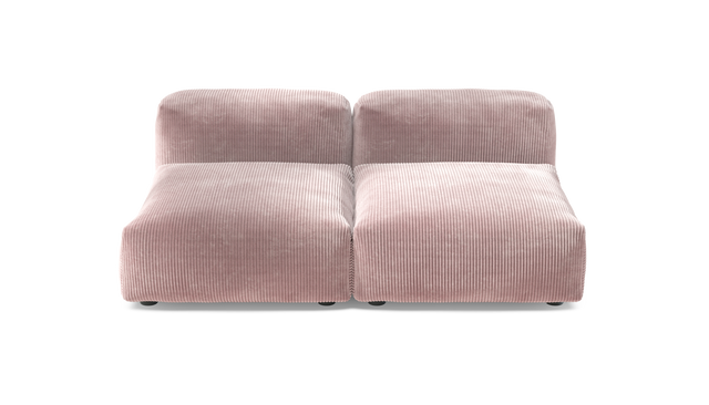 vetsak | Sofa Set 01 Medium - Cord Velour - Blossom | Sofa Modulable | 2.5 Places