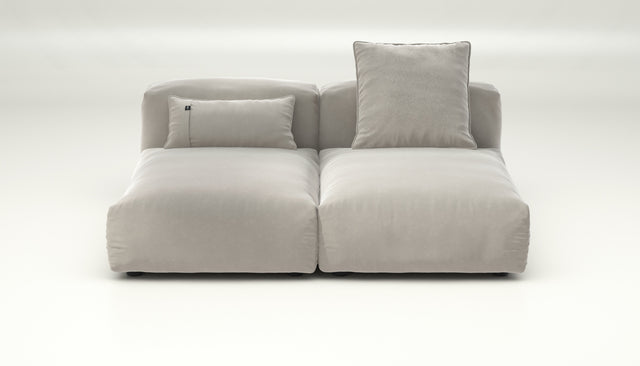 vetsak | Sofa Set 01 Medium - Suave - Clay | Sofa Modulable | 2.5 Places