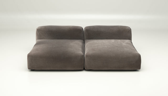 vetsak | Sofa Set 01 XLarge - cord velour - mocha | Sofa Modulable | 3.5 Places