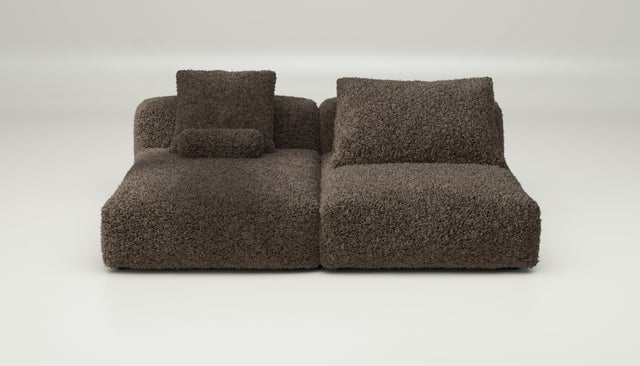 vetsak | Sofa Set 01 XLarge - doodle - cacao | Sofa Modulable | 3.5 Places