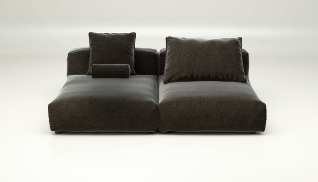 vetsak | Sofa Set 01 XLarge - suave - anthracite | Sofa Modulable | 3.5 Places