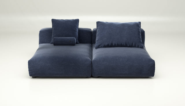 vetsak | Sofa Set 01 XLarge - suave - navy | Sofa Modulable | 3.5 Places