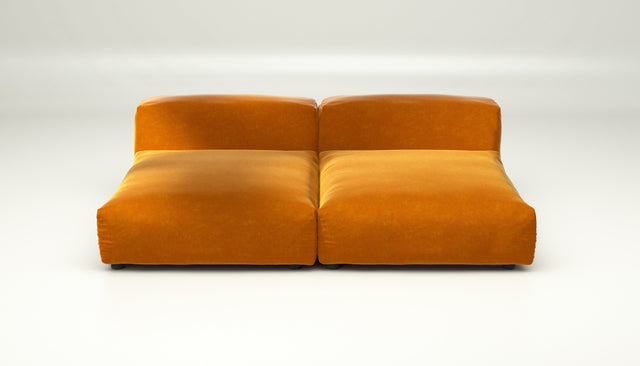 vetsak | Sofa Set 01 XLarge - suave - orange blaze | Sofa Modulable | 3.5 Places