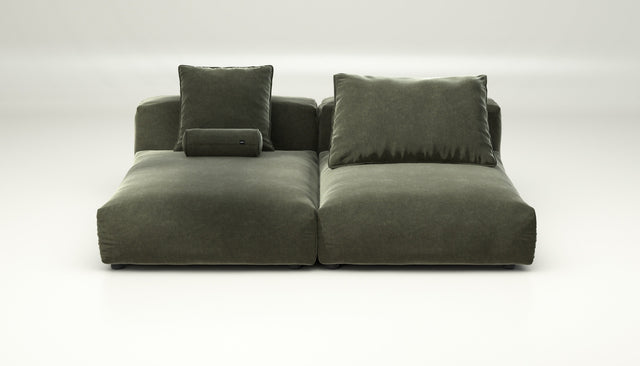vetsak | Sofa Set 01 XLarge - suave - pine | Sofa Modulable | 3.5 Places
