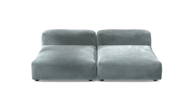 vetsak | Sofa Set 01 XLarge - Cord Velour - Mint | Sofa Modulable | 3.5 Places