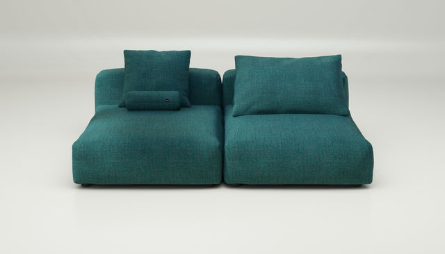 vetsak | Sofa Set 01 XLarge - pique - cedar | Sofa Modulable | 3.5 Places