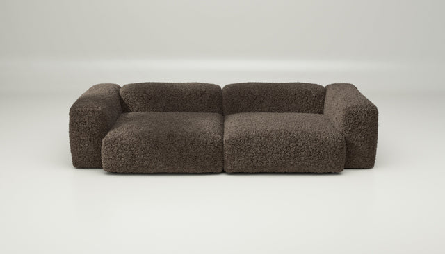 vetsak | Sofa Set 02 Large - doodle - cacao | Sofa Modulable | 3.5 Places | Grand Sofa