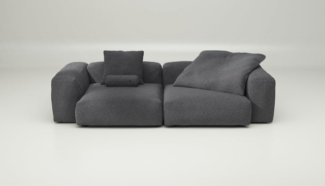 vetsak | Sofa Set 02 Large - loop loop - anthracite | Sofa Modulable | 3.5 Places | Grand Sofa