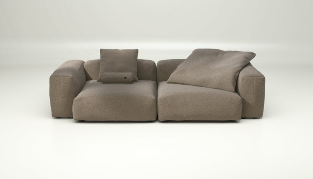 vetsak | Sofa Set 02 Large - loop loop - taupe | Sofa Modulable | 3.5 Places | Grand Sofa