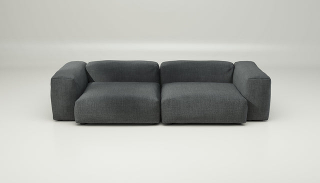 vetsak | Sofa Set 02 Large - pique - dark grey | Sofa Modulable | 3.5 Places | Grand Sofa