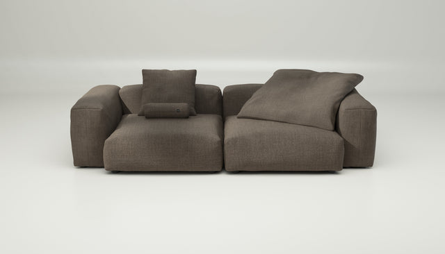 vetsak | Sofa Set 02 Large - pique - taupe | Sofa Modulable | 3.5 Places | Grand Sofa