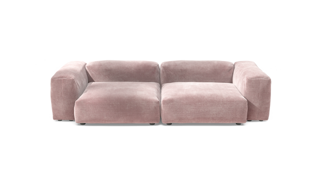 vetsak | Sofa Set 02 Large - Cord Velour - Blossom | Sofa Modulable | 3.5 Places | Grand Sofa
