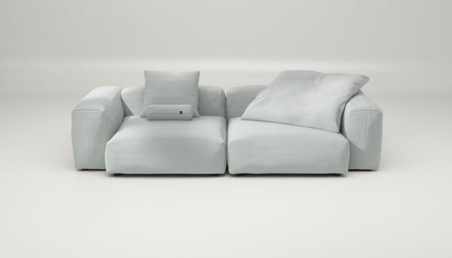 vetsak | Sofa Set 02 Large - Pique - Light Grey | Modular Sofa | 3.5 Seater | Big Sofa