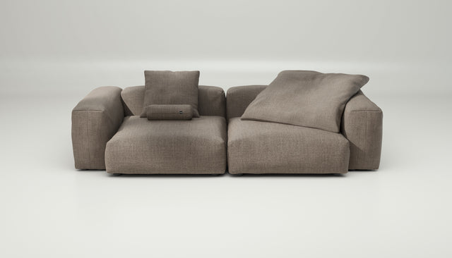 vetsak | Sofa Set 02 Large - Pique - Stone | Modular Sofa | 3.5 Seater | Big Sofa