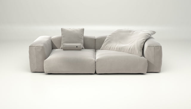 vetsak | Sofa Set 02 Large - Suave - Clay | Sofa Modulable | 3.5 Places | Grand Sofa