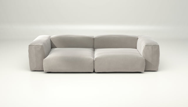 vetsak | Sofa Set 02 Large - Suave - Clay | Sofa Modulable | 3.5 Places | Grand Sofa