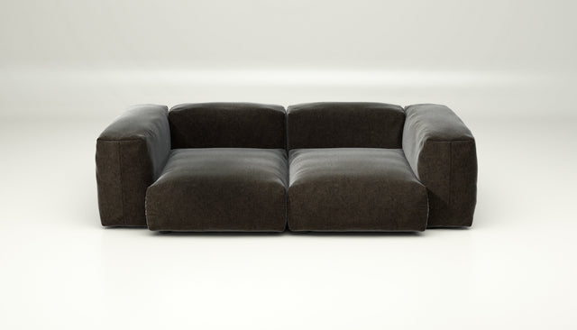 vetsak | Sofa Set 02 Medium - suave - anthracite | Sofa Modulable | 2.5 Places | Grand Sofa