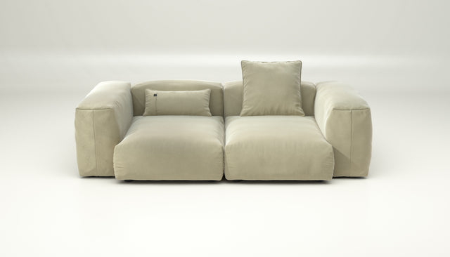 vetsak | Sofa Set 02 Medium - suave - clay | Sofa Modulable | 2.5 Places | Grand Sofa