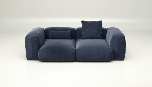 vetsak | Sofa Set 02 Medium - suave - navy | Sofa Modulable | 2.5 Places | Grand Sofa