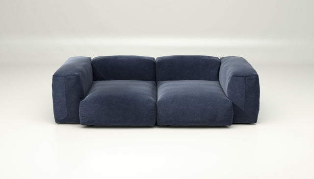 vetsak | Sofa Set 02 Medium - suave - navy | Sofa Modulable | 2.5 Places | Grand Sofa