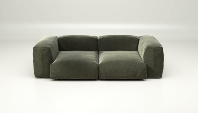 vetsak | Sofa Set 02 Medium - suave - pine | Sofa Modulable | 2.5 Places | Grand Sofa