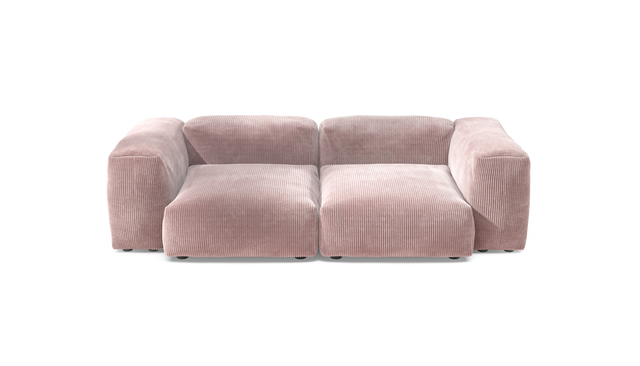 vetsak | Sofa Set 02 Medium - Cord Velour - Blossom | Sofa Modulable | 2.5 Places | Grand Sofa