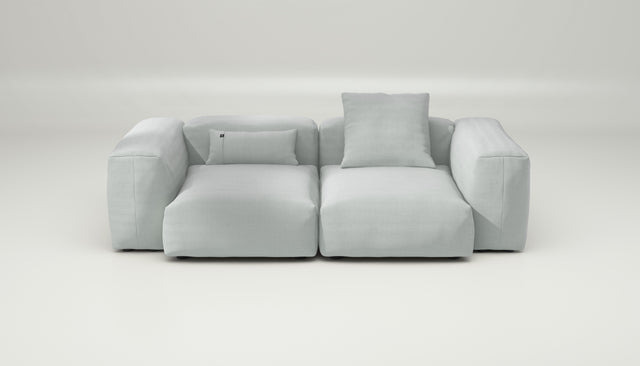 vetsak | Sofa Set 02 Medium - Pique - Light Grey | Modular Sofa | 2.5 Seater | Big Sofa