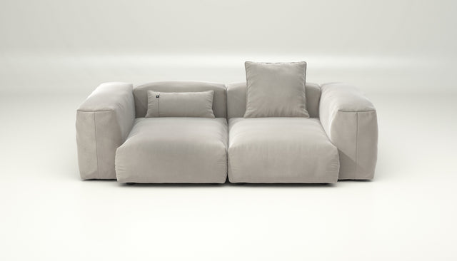 vetsak | Sofa Set 02 Medium - suave - clay | Sofa Modulable | 2.5 Places | Grand Sofa