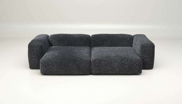 vetsak | Sofa Set 02 XLarge - doodle - dark grey | Sofa Modulable | 3.5 Places | Grand Sofa