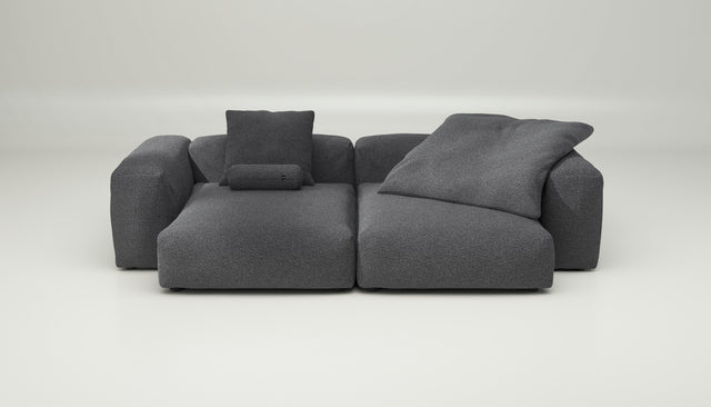 vetsak | Sofa Set 02 XLarge - loop loop - anthracite | Sofa Modulable | 3.5 Places | Grand Sofa