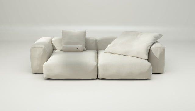 vetsak | Sofa Set 02 XLarge - pique - creme | Sofa Modulable | 3.5 Places | Grand Sofa