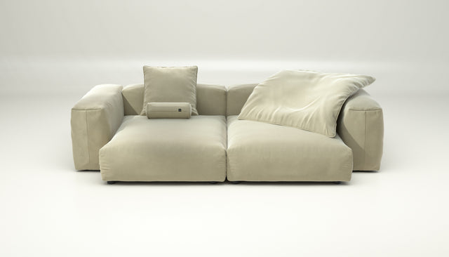 vetsak | Sofa Set 02 XLarge - suave - clay | Sofa Modulable | 3.5 Places | Grand Sofa