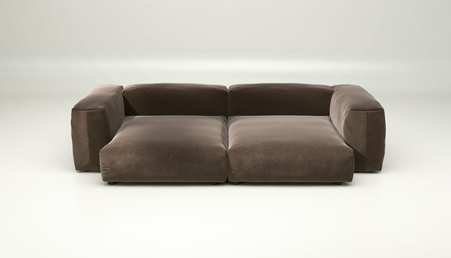 vetsak | Sofa Set 02 XLarge - suave - espresso | Sofa Modulable | 3.5 Places | Grand Sofa