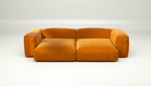 vetsak | Sofa Set 02 XLarge - suave - orange blaze | Sofa Modulable | 3.5 Places | Grand Sofa