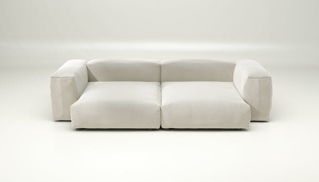 vetsak | Sofa Set 02 XLarge - suave - pearl | Sofa Modulable | 3.5 Places | Grand Sofa